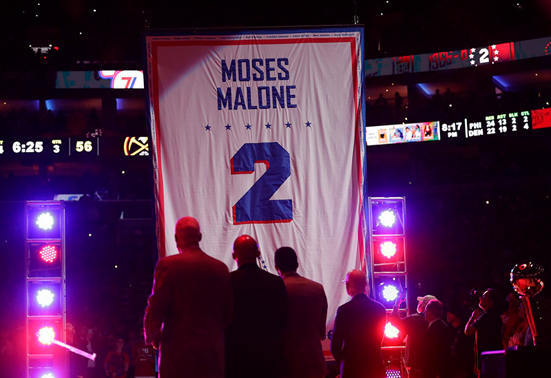 El gran festejo a Moses Malone