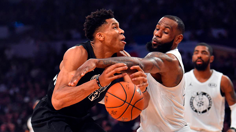 LeBron y Giannis serán los capitanes en el All-Star Game