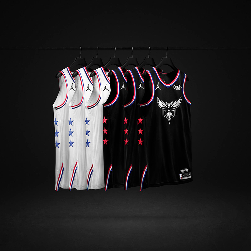 Los jerseys del NBA All-Star Game en Charlotte