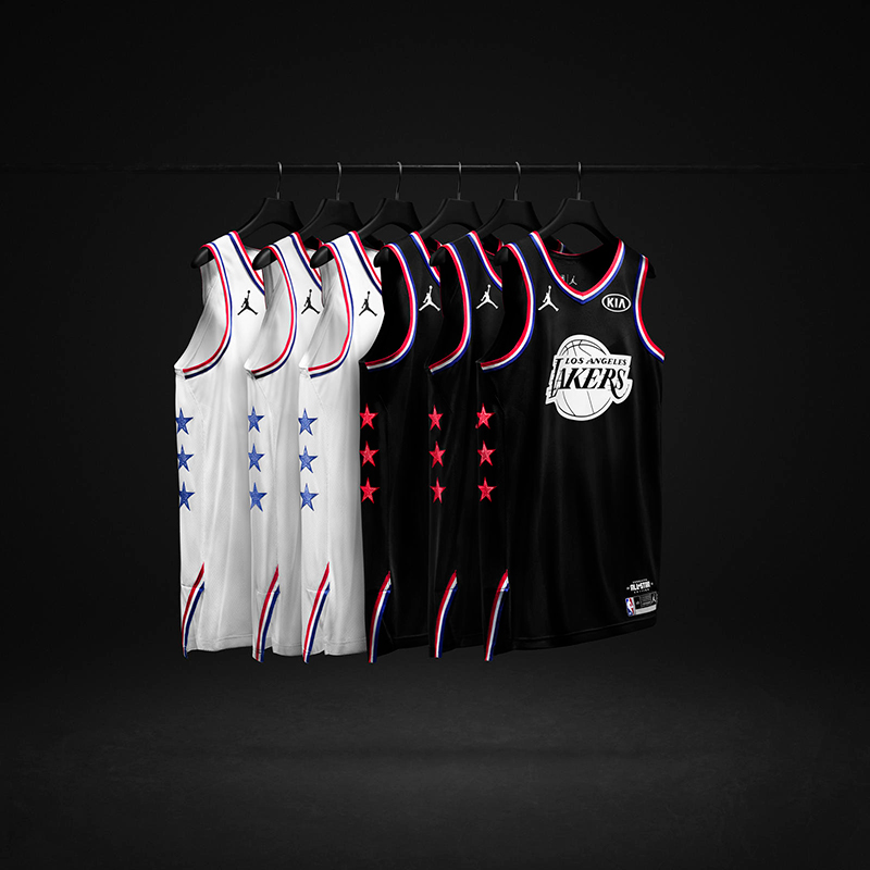 Los jerseys del NBA All-Star Game en Charlotte