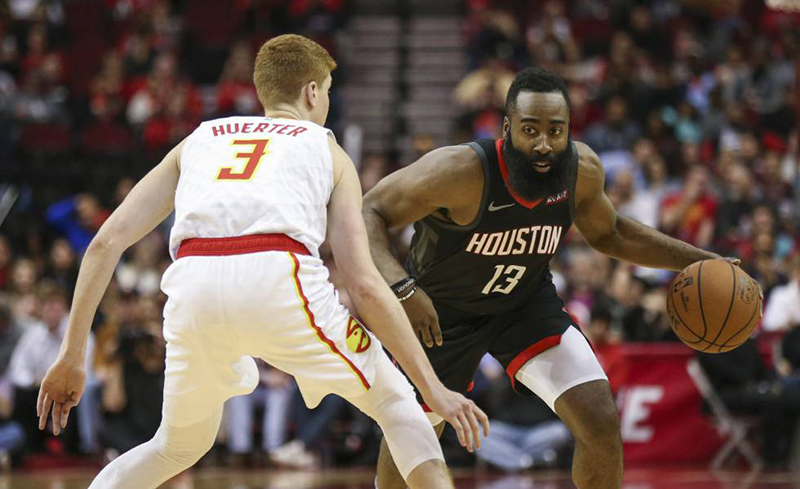 Los Hawks lograron parar a Harden, pero no a los Rockets