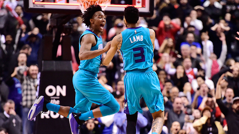 El bombazo de Jeremy Lamb contra los Raptors