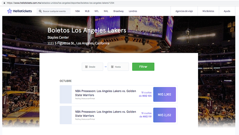 ¿Cómo comprar boletos para la NBA?