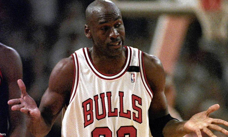 Michael Jordan también tiraba triples