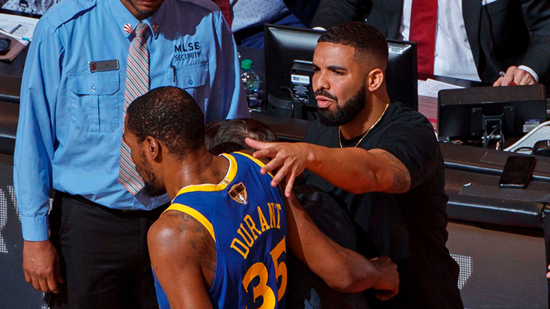 Drake le rinde tributo a Kevin Durant
